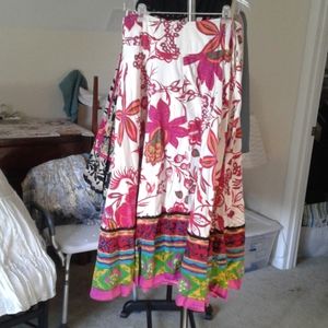Soft Surroundings Sz L Spring/summer skirt